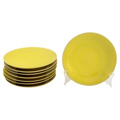 Rupert Spira Yellow Glazed Stoneware Plates, 8
