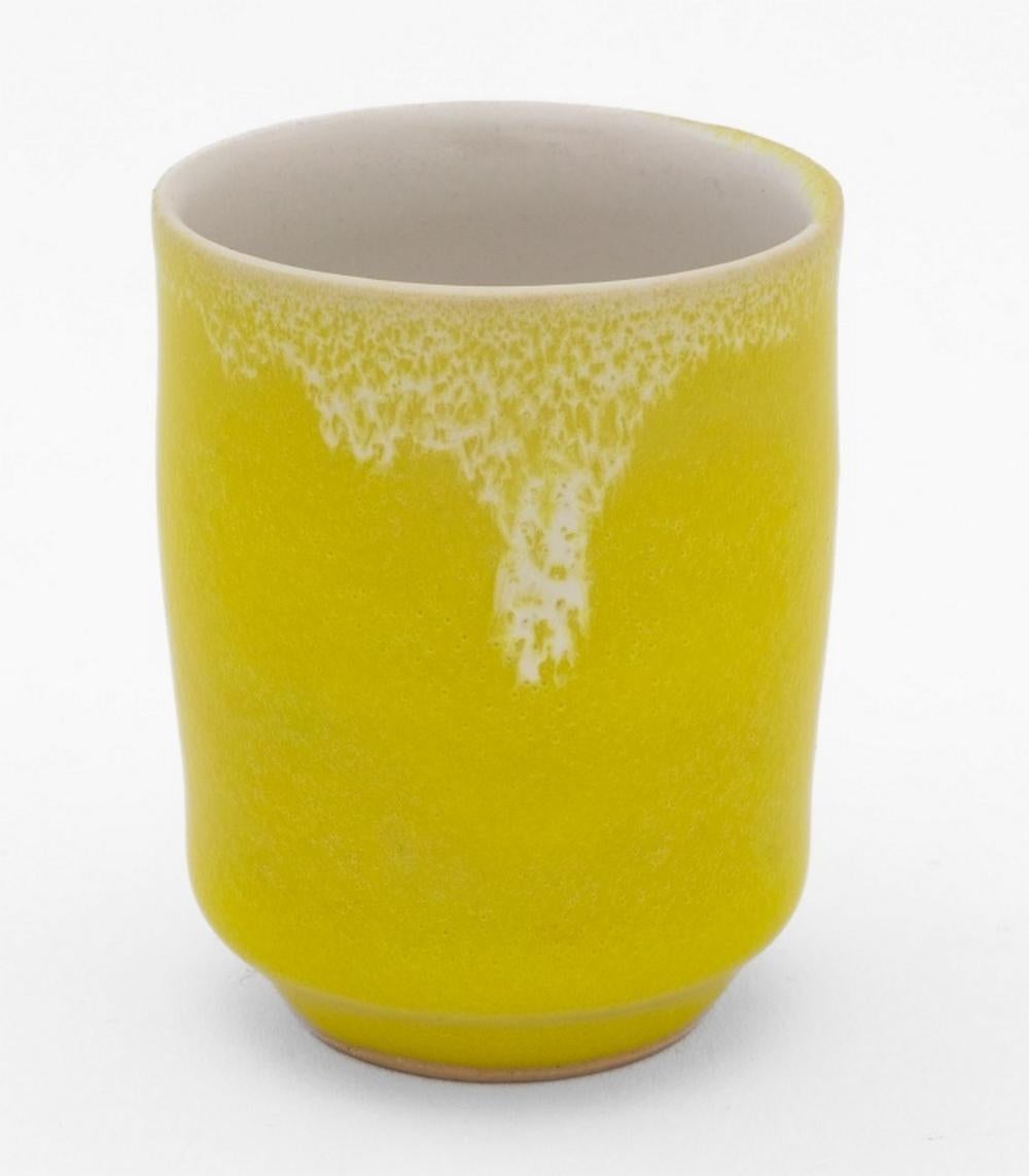Britannique Ensemble Sake Rupert Spira en grès émaillé jaune, 7 en vente