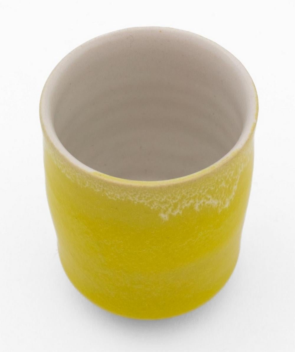 Vernissé Ensemble Sake Rupert Spira en grès émaillé jaune, 7 en vente