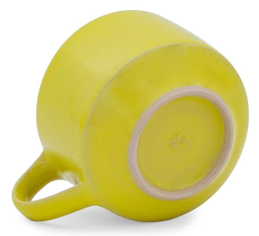Rupert Spira Yellow Stoneware Table Articles, 10 In Good Condition For Sale In Astoria, NY