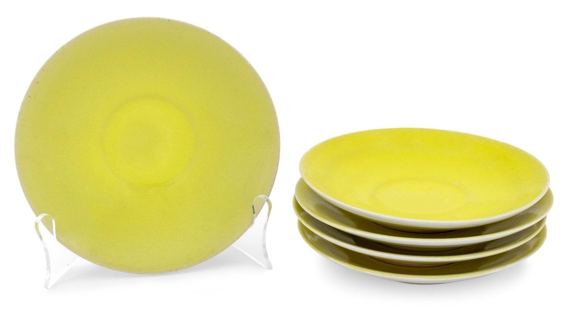 Rupert Spira Yellow Stoneware Table Articles, 10 For Sale 1
