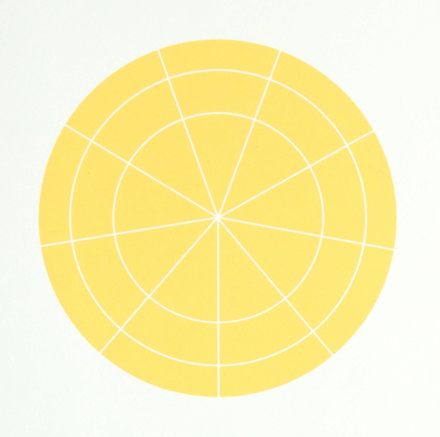 Rupert T Deese Abstract Print - Array 350/Yellow