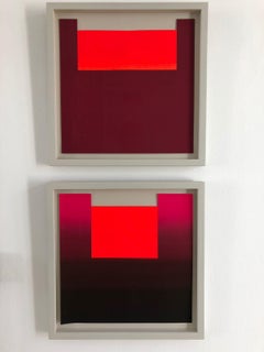 Rupprecht Geiger „Ohne Titel“ Paar farbige Lithografien