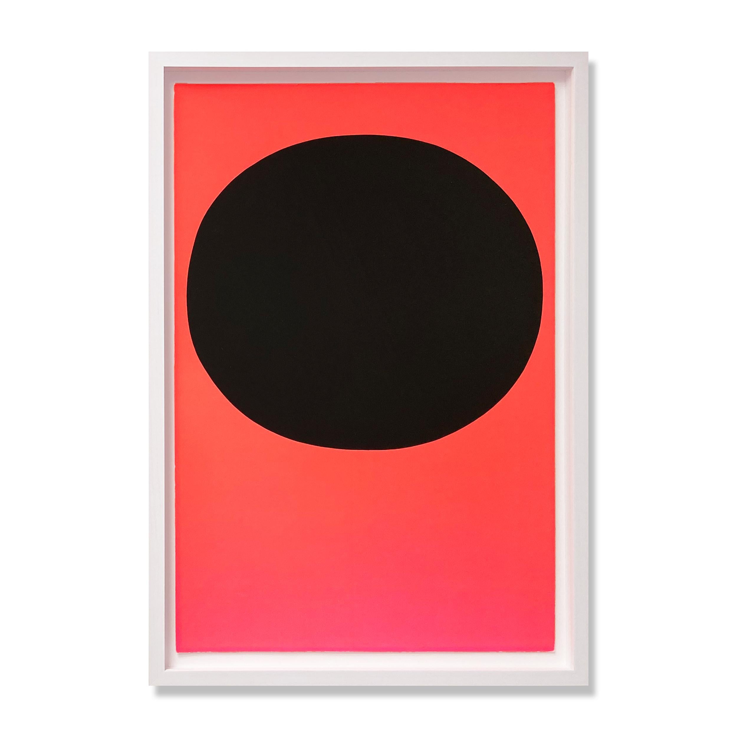 Rupprecht Geiger Interior Print - Black on Orange Red (from Modulation), Abstract Art, Minimalism, 20th Century