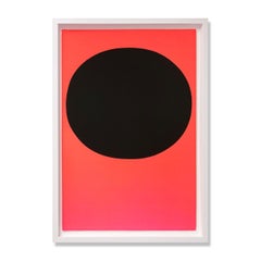 Black on Orange Red (from Modulation), Abstract Art, Minimalism, 20th Century