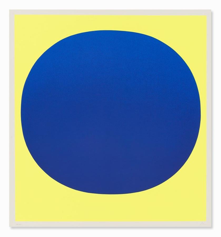 Rupprecht Geiger Interior Print - Blue on Yellow (from Colour in the Round), Silkscreen, Abstract Art, Minimalism
