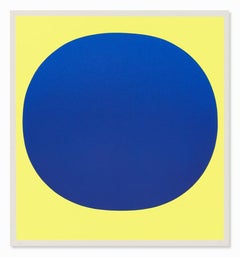 Blue on Yellow (from Colour in the Round), Silkscreen, Abstract Art, Minimalism