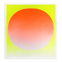 Orange on Yellow, 1969, Hand Signed Screenprint, Abstract Art, Minimalism