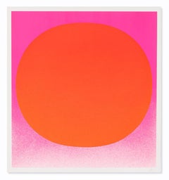 Red on Pink (from Colour in the Round), Abstract Art, Minimalism, 20th Century