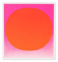 Red on Pink (from Colour in the Round), Abstract Art, Minimalism, 20th Century