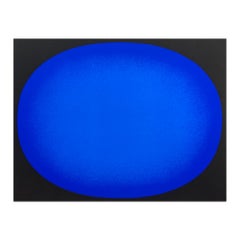 Rounded Blue, Abstract Art, Op Art, Hard Edge, Minimalism