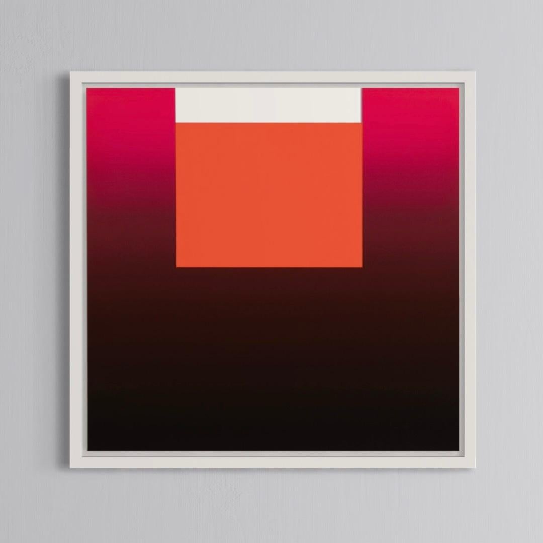 Rupprecht Geiger, Negro sobre diferentes rojos - Arte abstracto, Impresión firmada 2