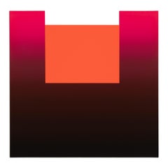 Rupprecht Geiger, Negro sobre diferentes rojos - Arte abstracto, Impresión firmada