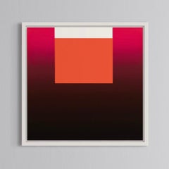 Rupprecht Geiger, Black on Different Reds - Abstract Art, Signed Print