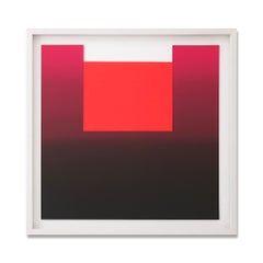 Rupprecht Geiger, Different Reds, Abstract Art, Minimalism, Signed Print, Framed