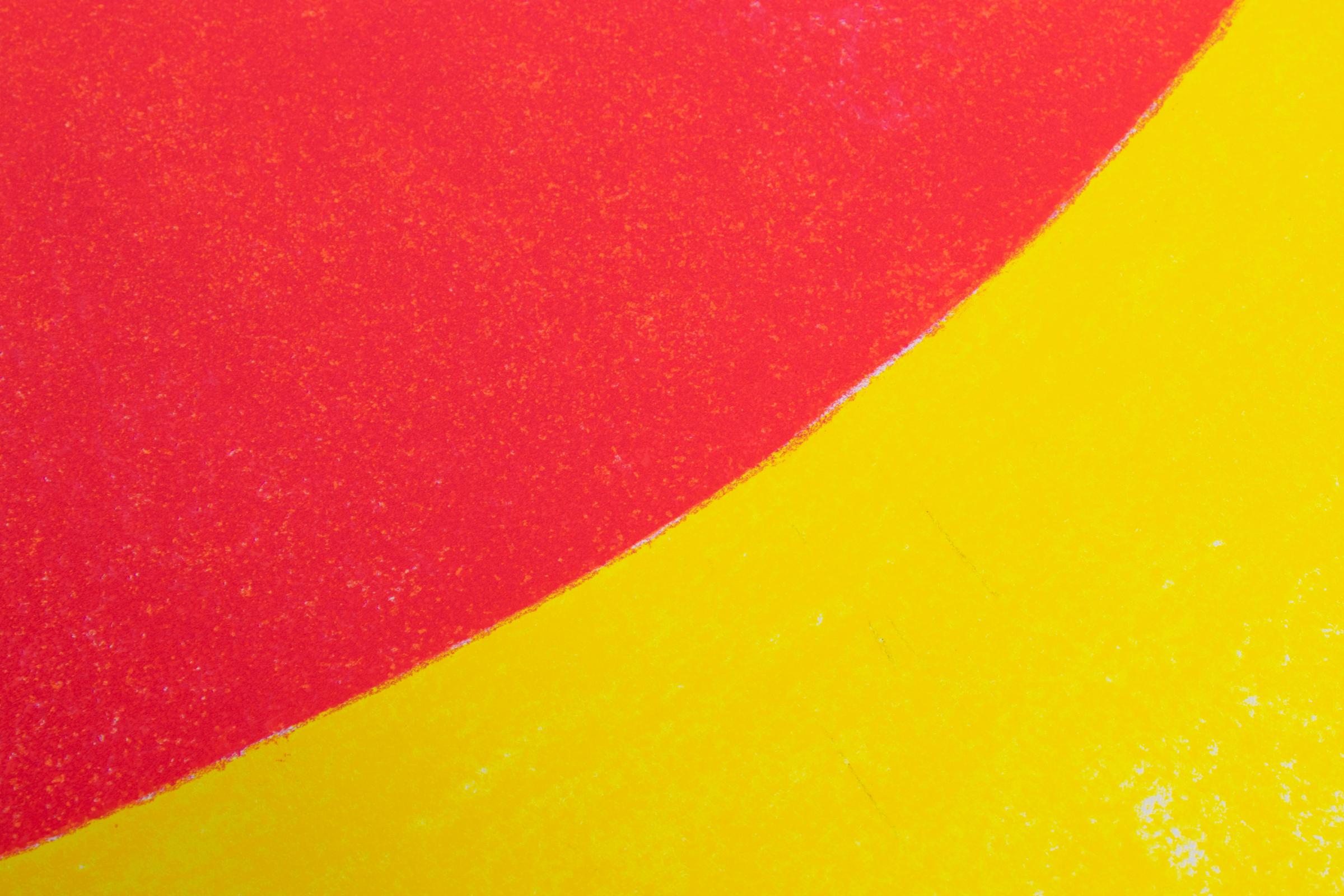 Rupprecht Geiger, Cartel original de exposición, Serigrafía de 2007 en venta 3