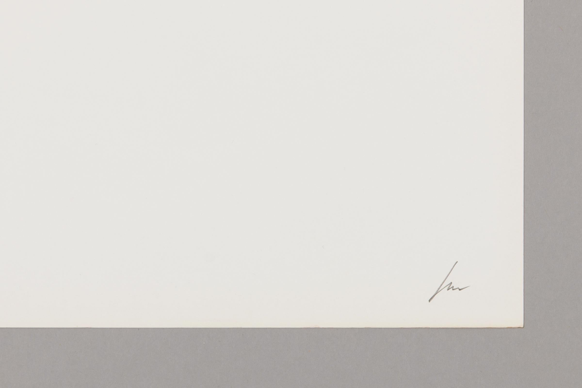 Rupprecht Geiger, Rosso su viola: Serigrafia firmata, Arte astratta 4