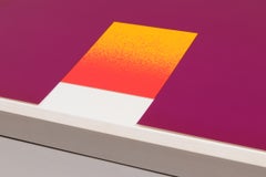 Rupprecht Geiger, Rosso-arancio su Violette – Stampa firmata