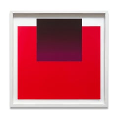 Rupprecht Geiger, Violet on Red - Abstract Art, Minimalism, Signed Print