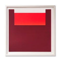 Rupprecht Geiger, Warm Reds: Screenprint, Abstract Art, Minimalism, Signed Print