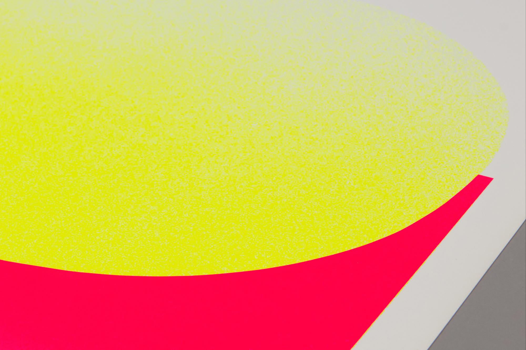 Rupprecht Geiger, Amarillo sobre rojo - Impresión firmada, Arte abstracto, Borde duro en venta 5