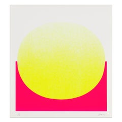Rupprecht Geiger, Gelb auf Rot - Signierter Druck, Abstrakte Kunst, Hard Edge Prints