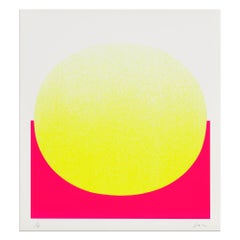 Rupprecht Geiger, Yellow on Red - Signed Print, Abstract Art, Hard Edge