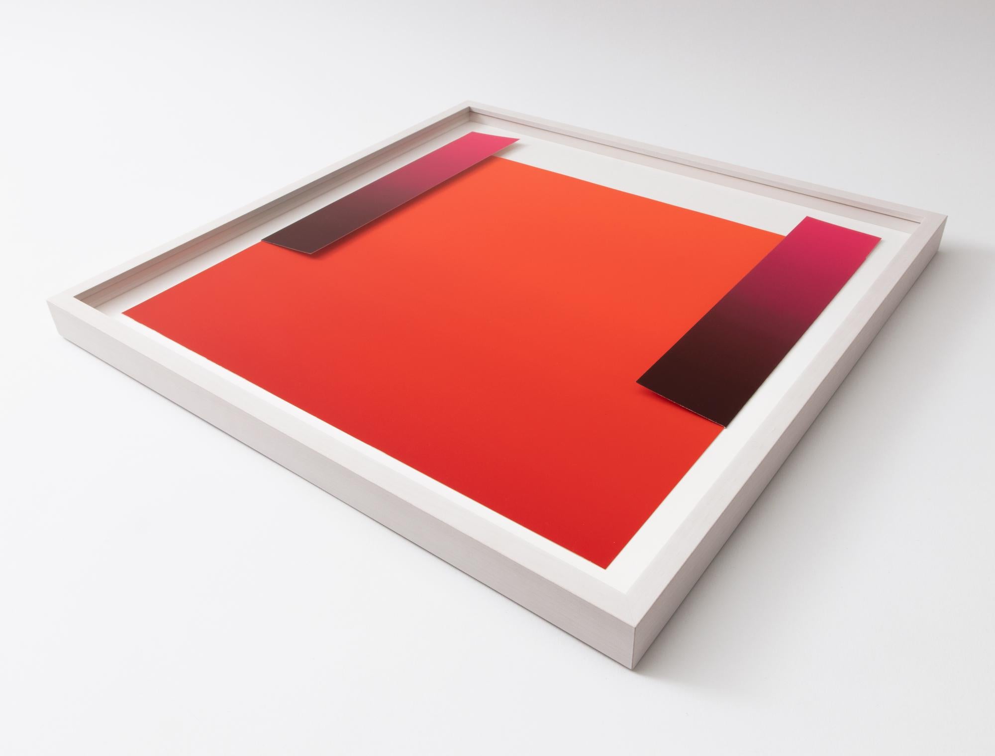 Warm and Cold Reds, Abstract Art, Minimalism, Modern Art, 20th Century - Print by Rupprecht Geiger