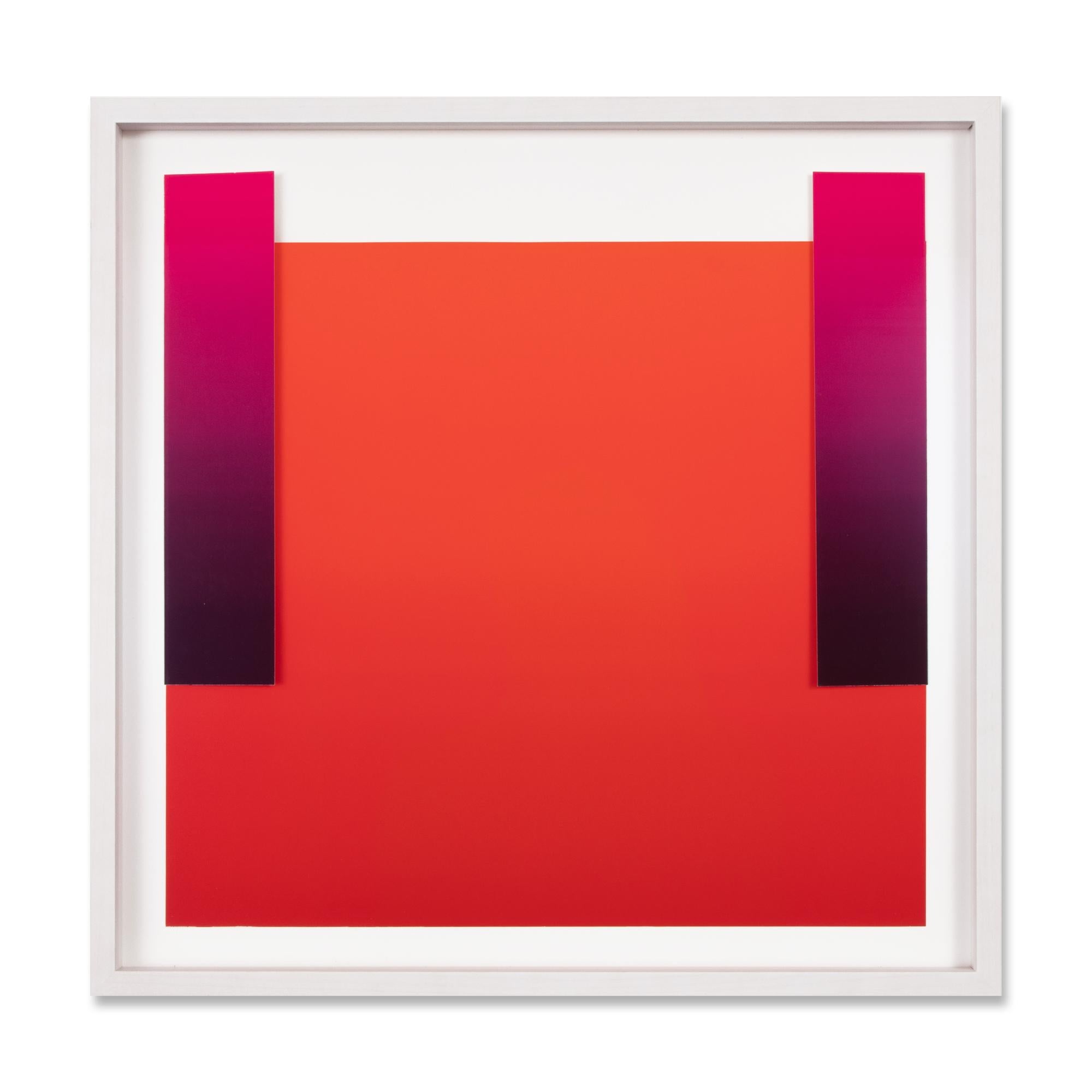Rupprecht Geiger Abstract Print - Warm and Cold Reds, Abstract Art, Minimalism, Modern Art, 20th Century