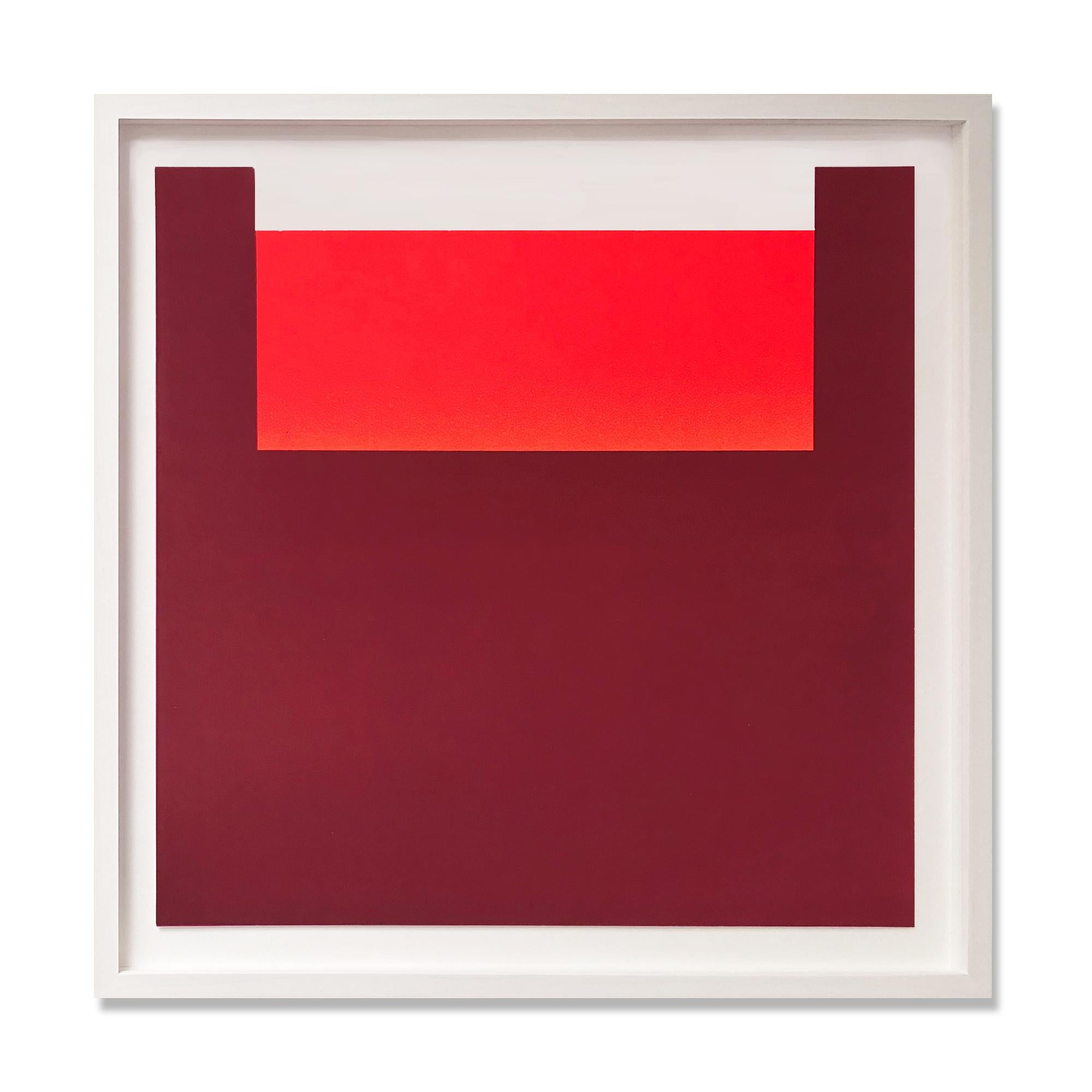 Rupprecht Geiger Abstract Print - Warm Reds, No. 11 (from "All die Roten Farben"), Abstract Art, Minimalism