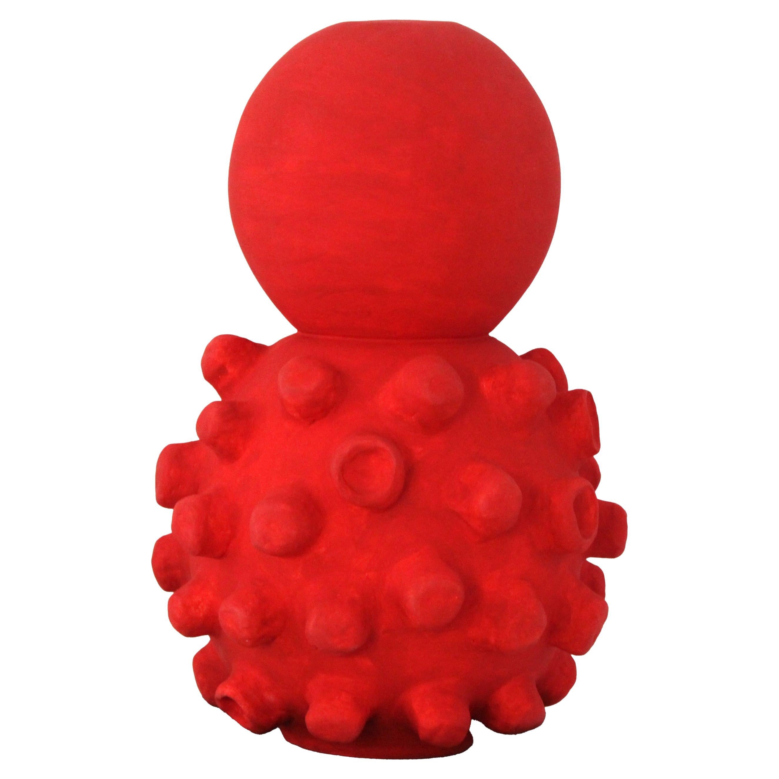 Skulpturale Vase "Rupture", Terrakotta, Liliana Silva, Portugal, 2025 im Angebot