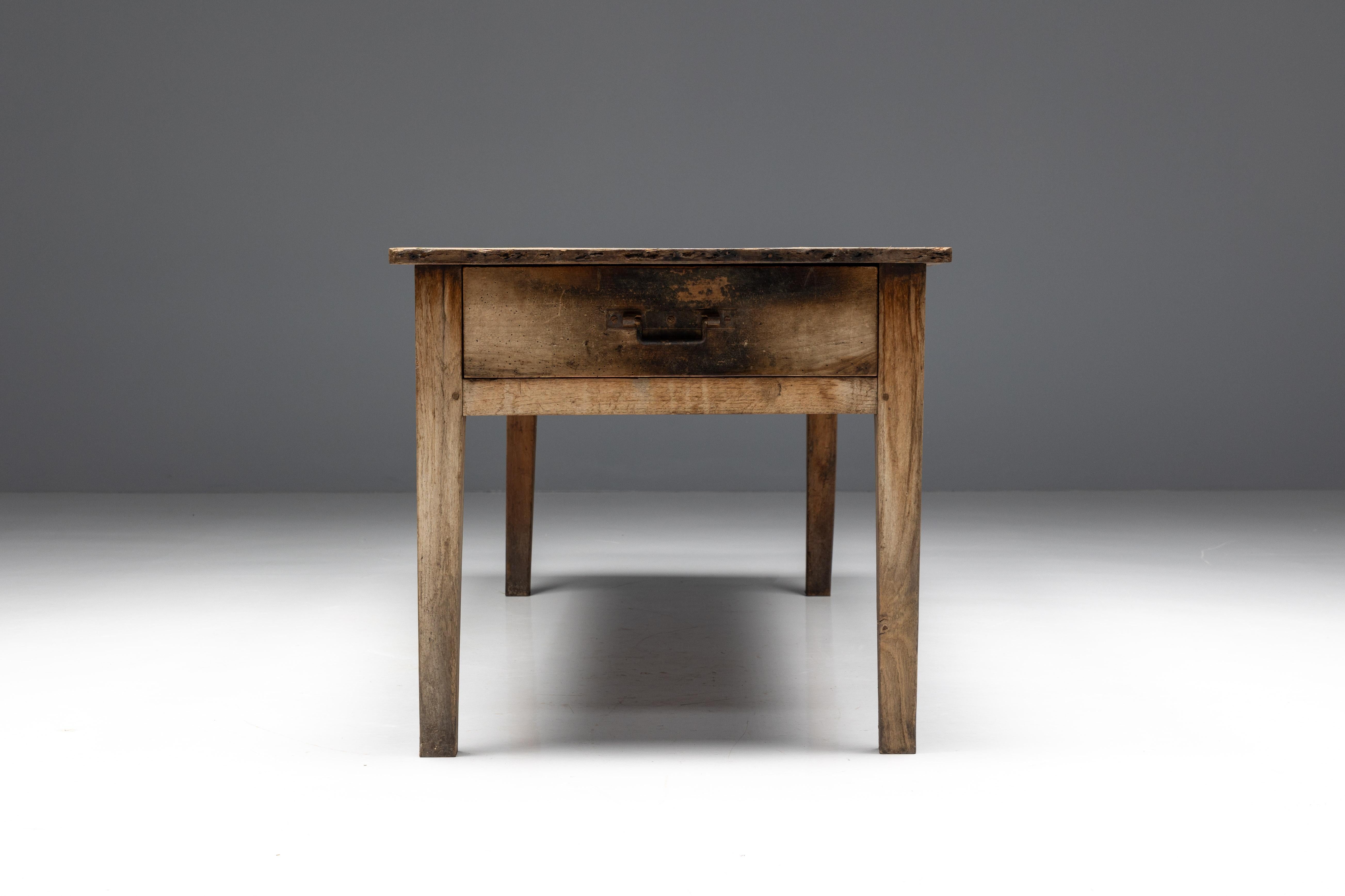 Mesa Art Populaire Rural, Francia, Siglo XIX en venta 4