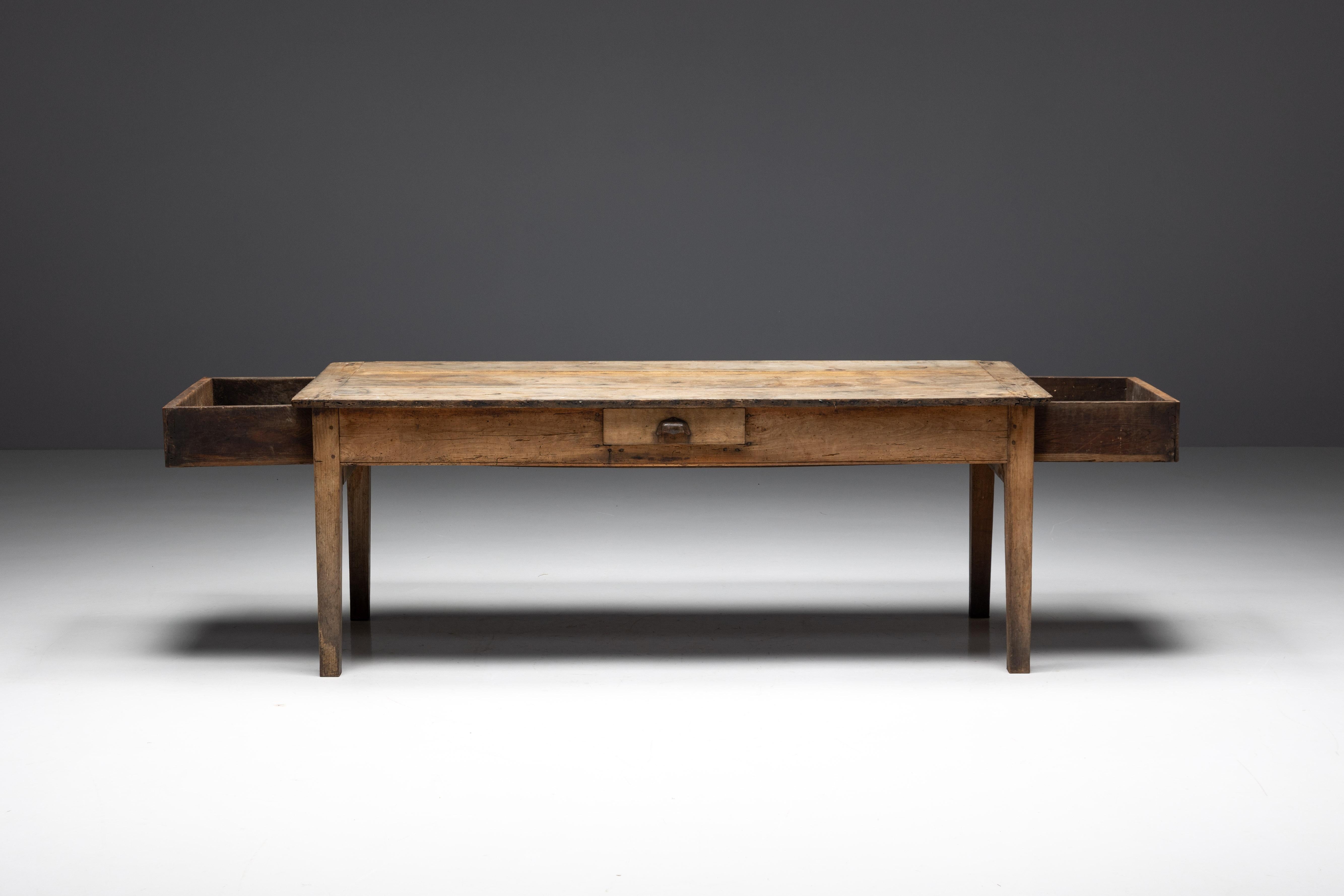 Mesa Art Populaire Rural, Francia, Siglo XIX en venta 5