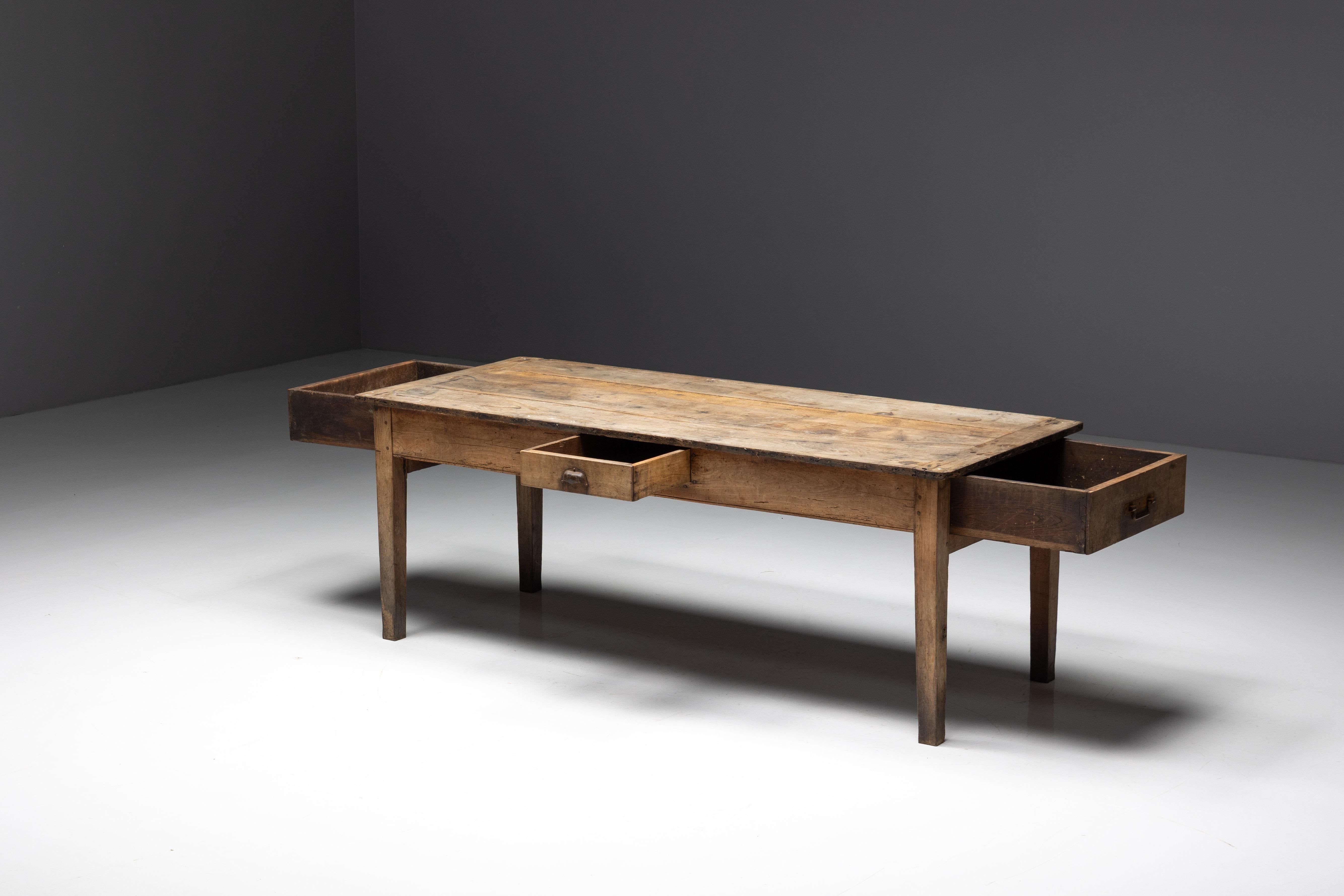 Mesa Art Populaire Rural, Francia, Siglo XIX en venta 6