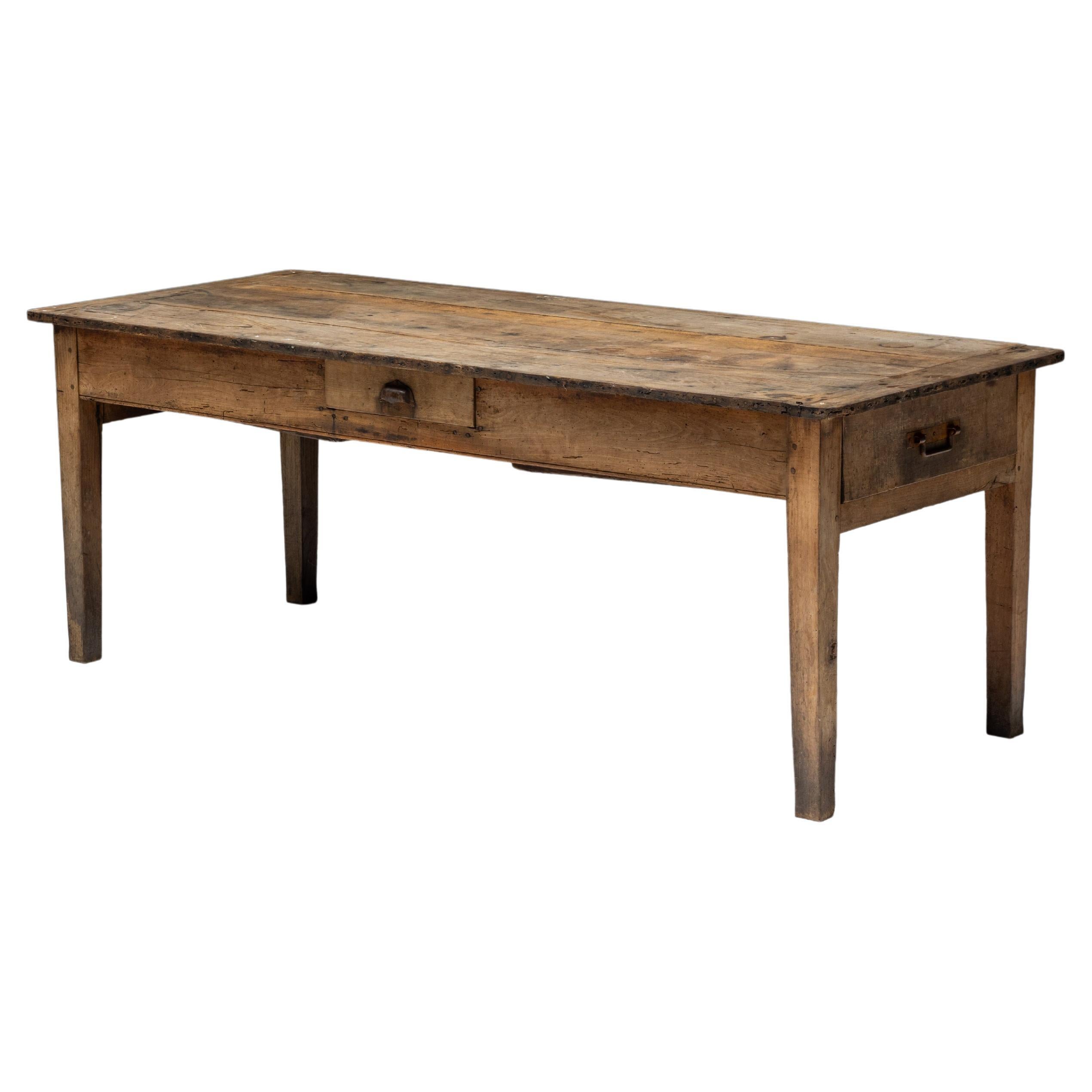 Table rurale Art Populaire, France, 19ème siècle