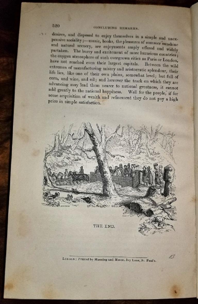 Rural and Domestic Life of Germany by Howitt, 1842 In Good Condition For Sale In Dallas, TX