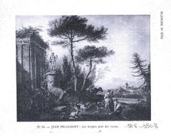 Rural Landscape Painting Attributed to J.B. Pillement, XVIII Century