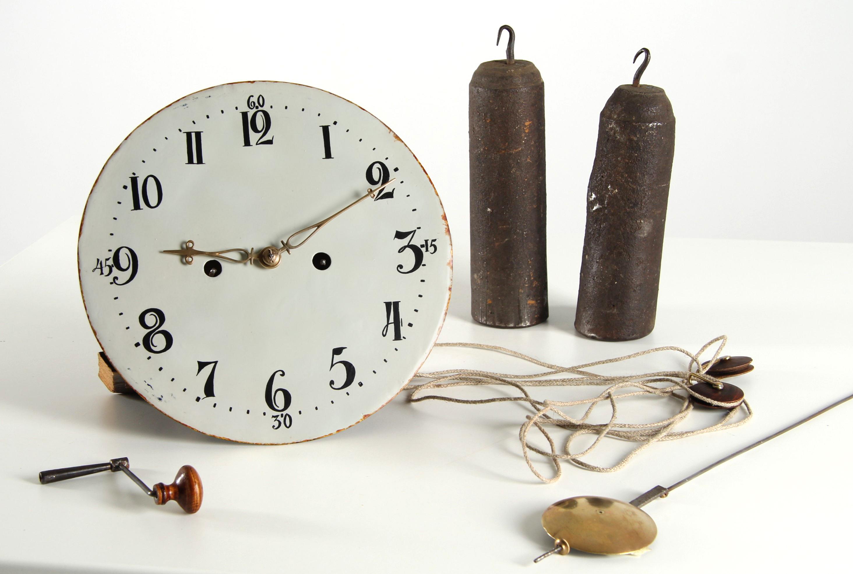 Rural Painted Mora Longcase Clock, Sweden, circa 1900 8
