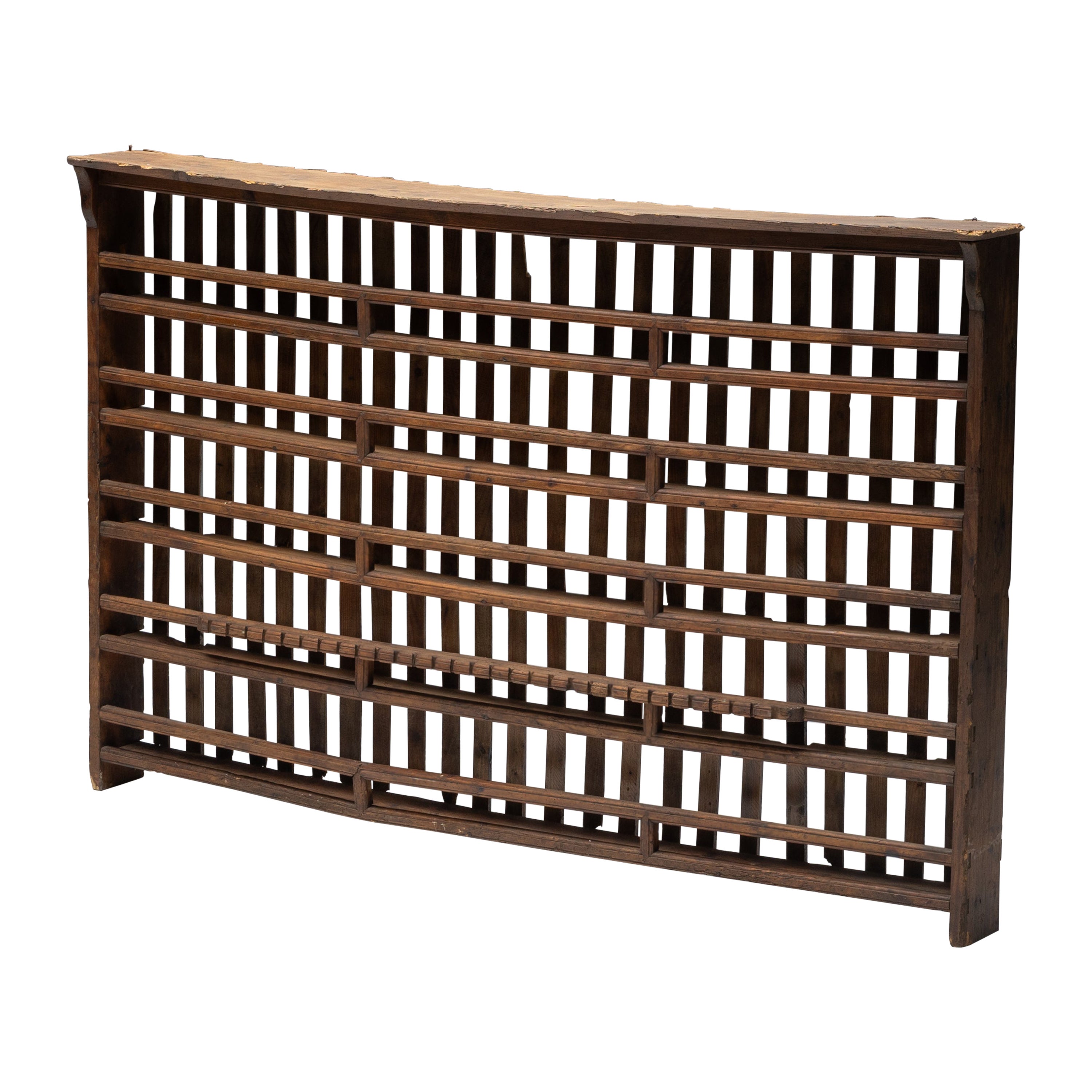 Rural Travail Populaire Shelving Unit, France, 19th Century