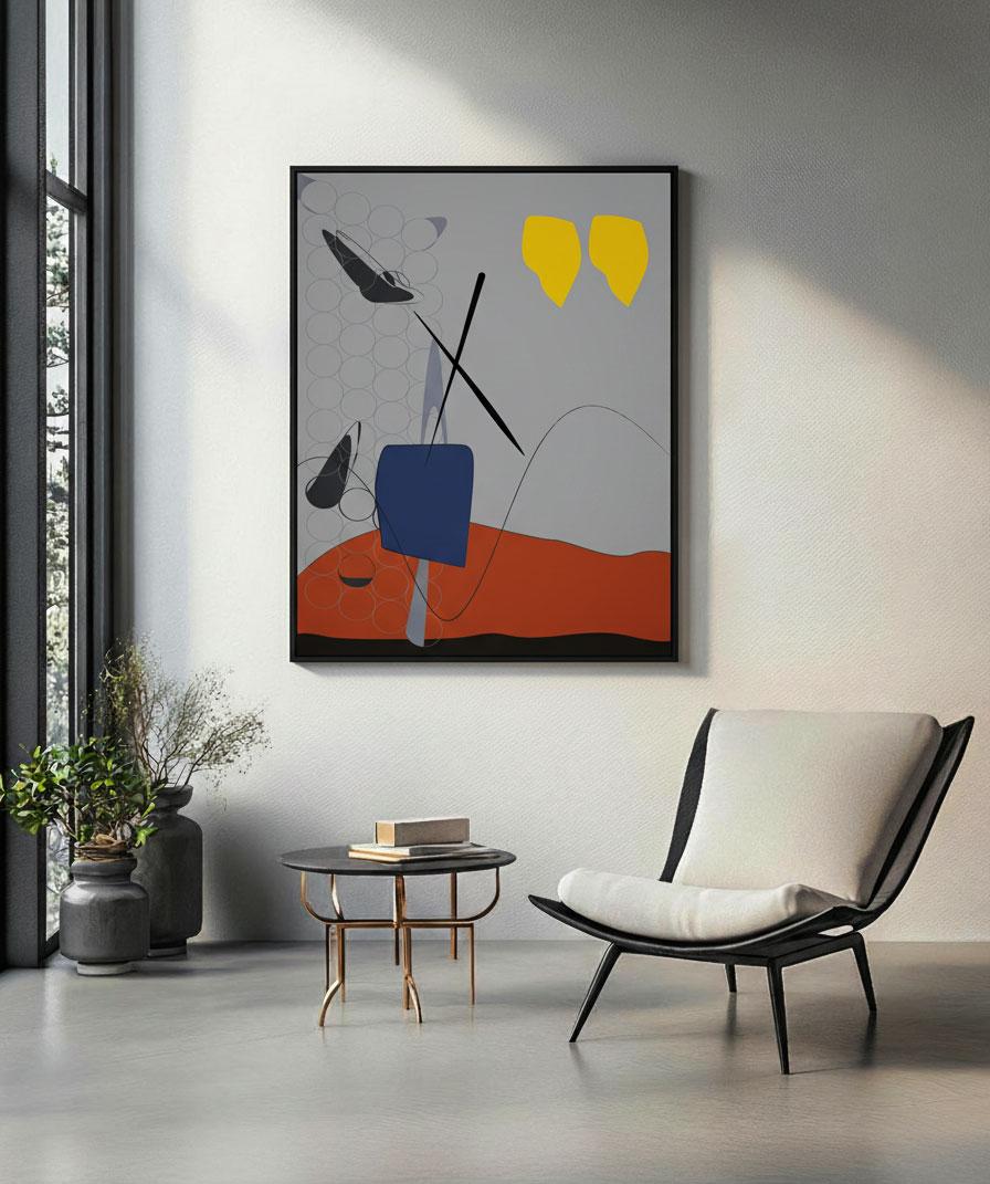 Hühner_Atem in der Abenddämmerung von Rusa Tavartkiladze im Angebot 1