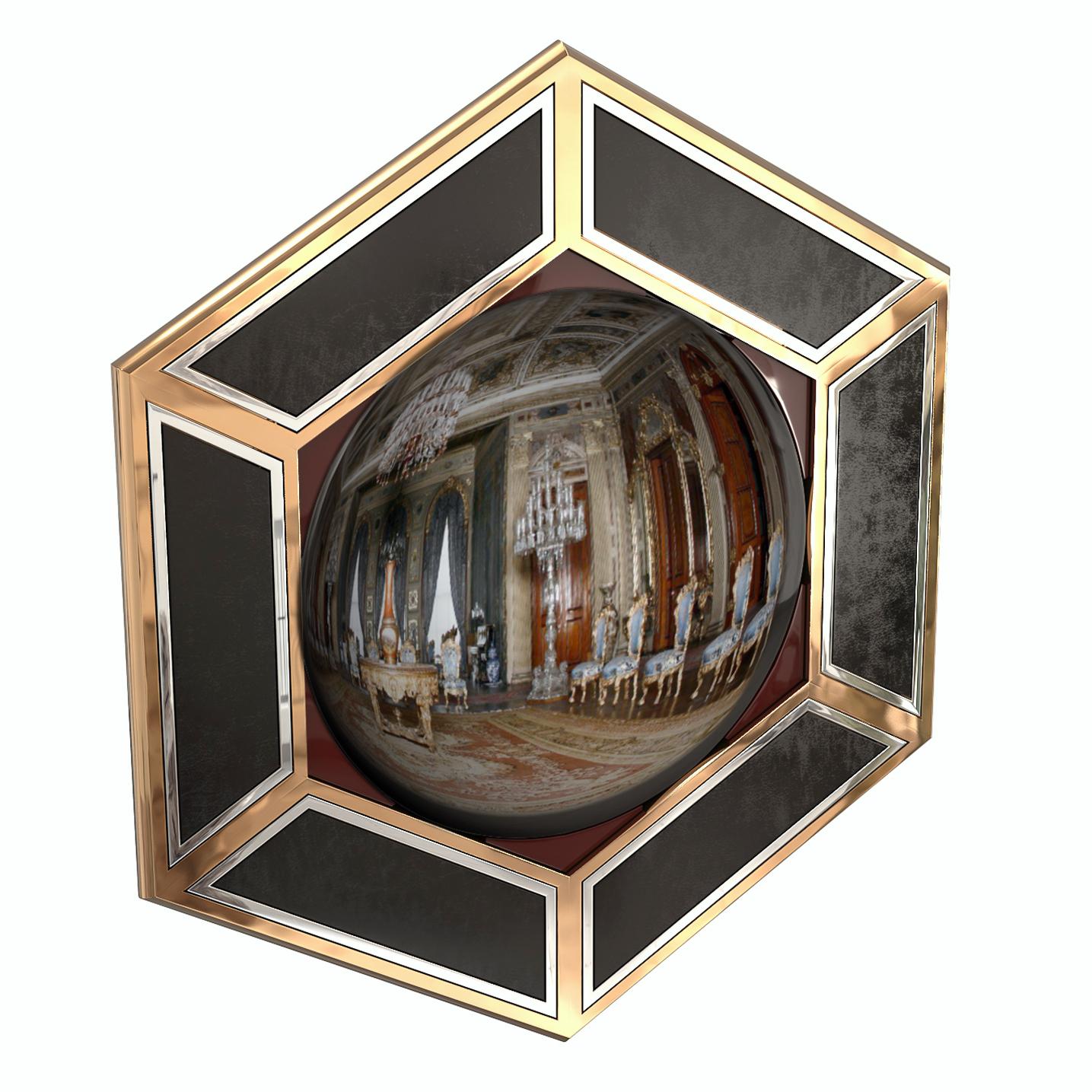 Miroir mural convexe 