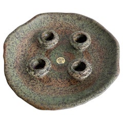 Ruscha Keramik Brutalist Advents Candle Holder - West Germany, 1960's
