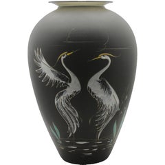 Grand vase "Heron" en céramique signé Ruscha Keramik:: Hans Welling:: années 1950