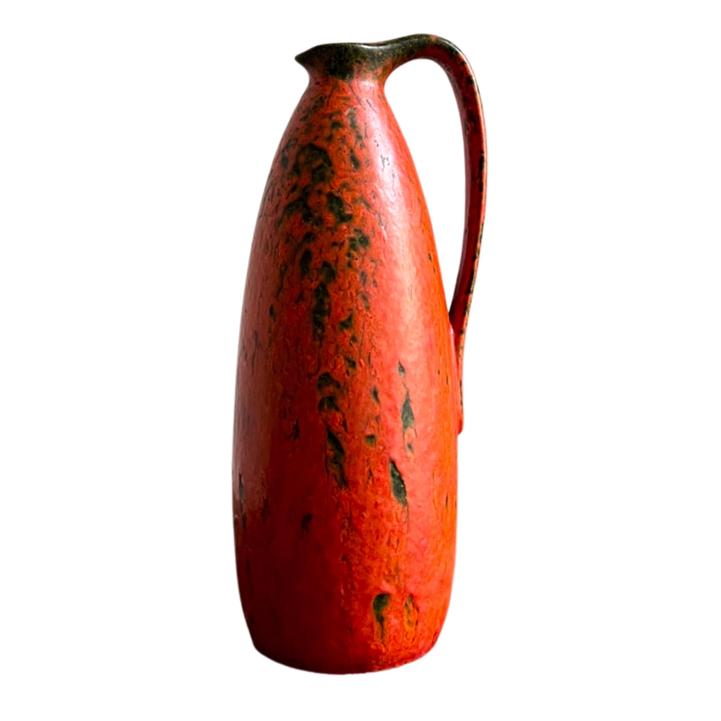 Ruscha Kunstkeramik Vase from Kurt Tschörner Volcano GlazeWest Germany late 50´s For Sale 2