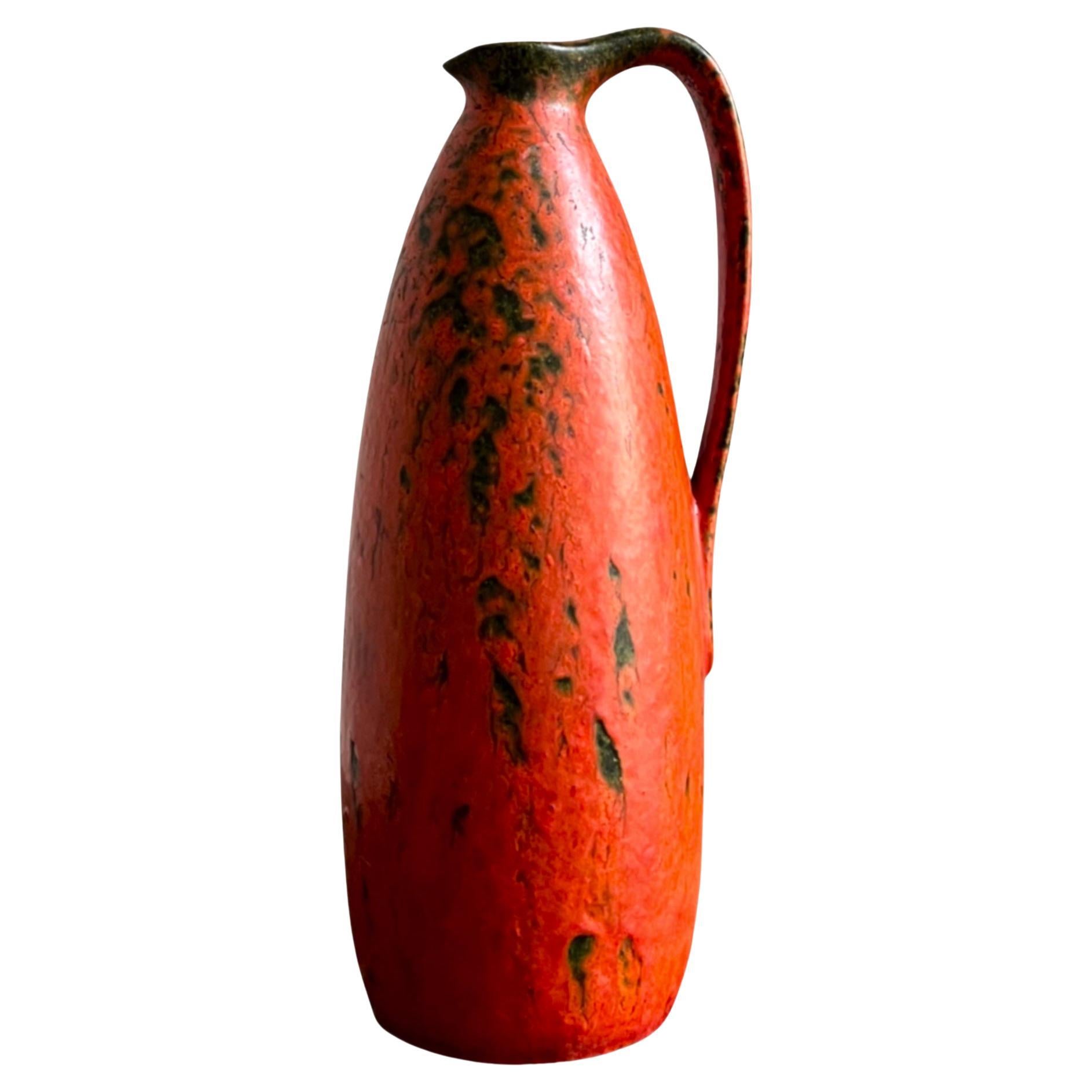 Ruscha Kunstkeramik Vase from Kurt Tschörner Volcano GlazeWest Germany late 50´s For Sale