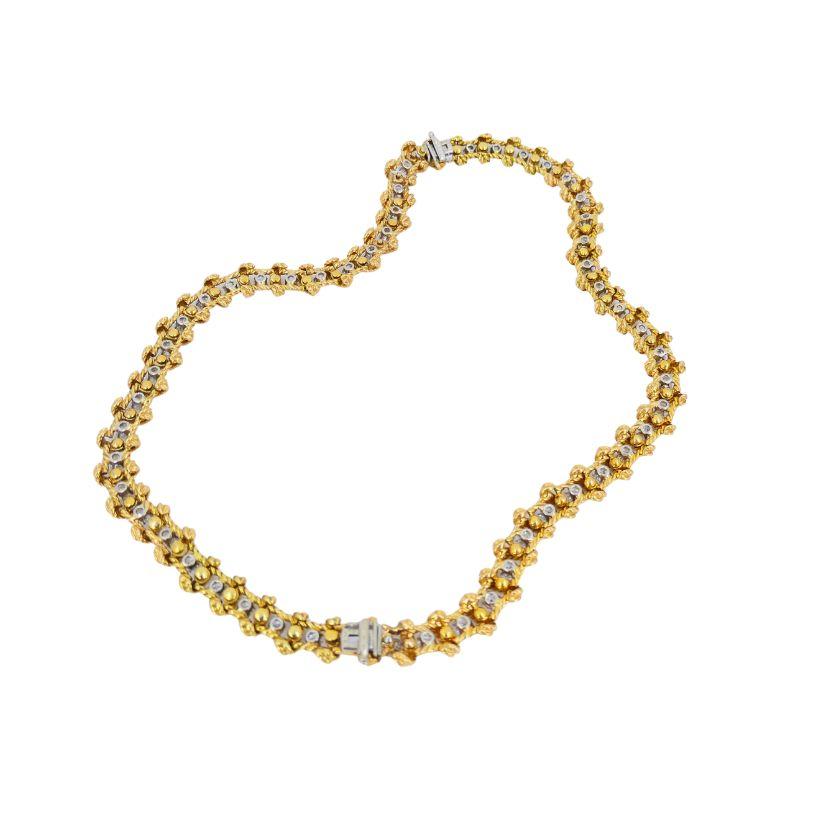 Ruser Diamond Necklace Two Bracelets Set Vintage Jewelry For Sale 5