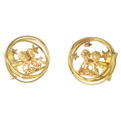 Ruser Gold Vintage Cufflinks, c. 1955