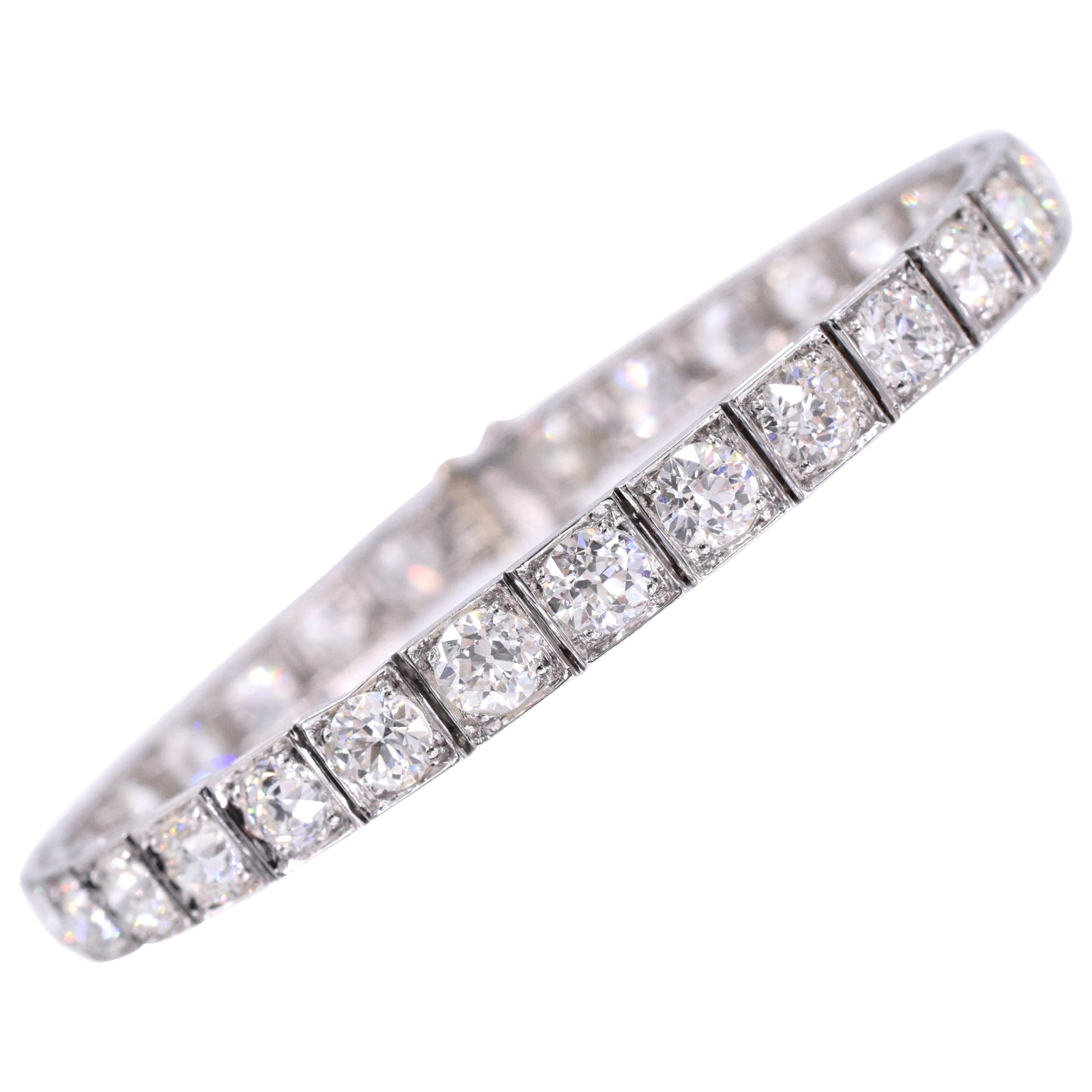 Ruser Old European Diamond Line Bracelet