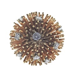 Ruser Retro Gold Diamond Bombe Ring