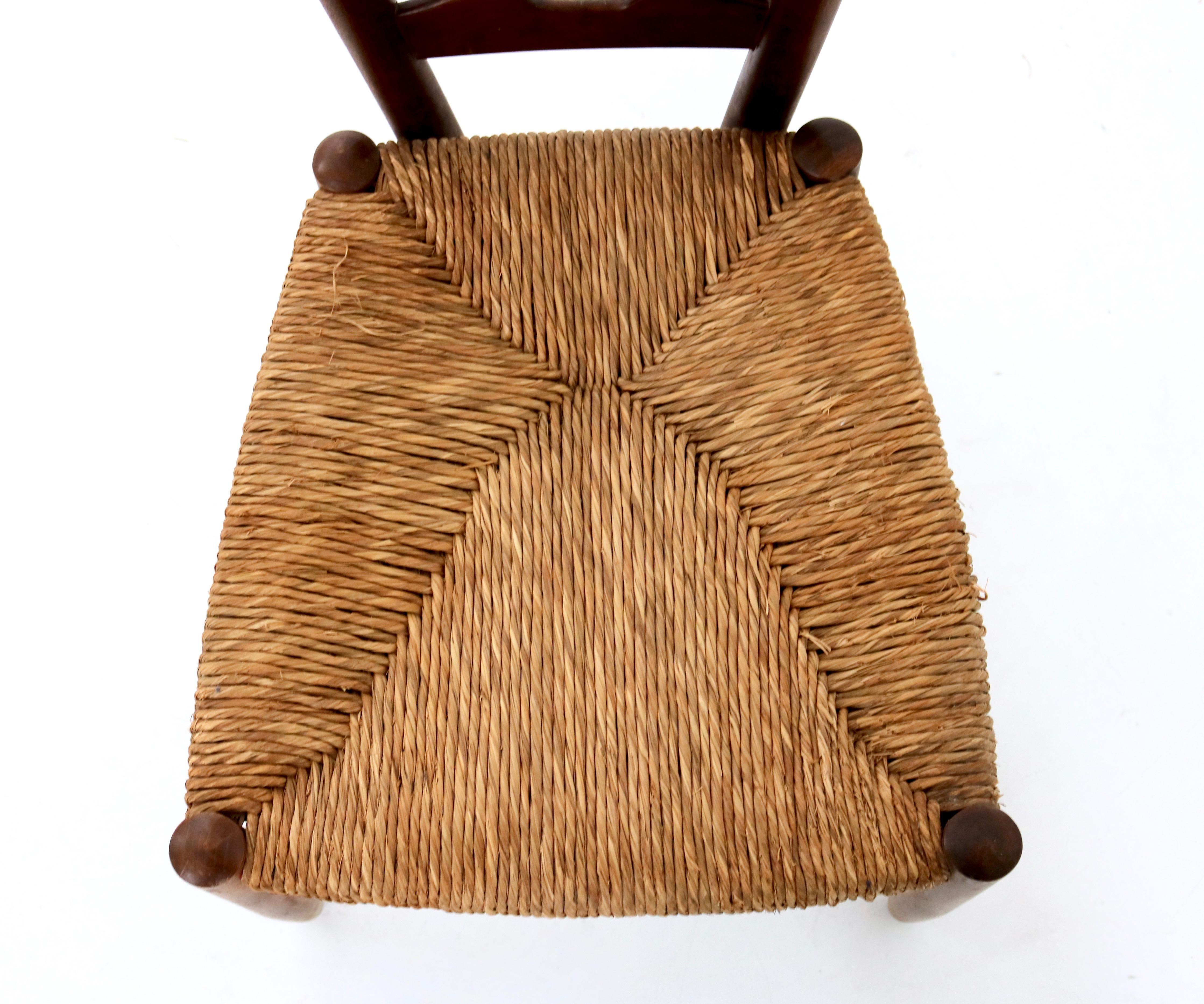 Walnut Ladderback Chair by Gio Ponti for Casa e Giardino, Italy 2